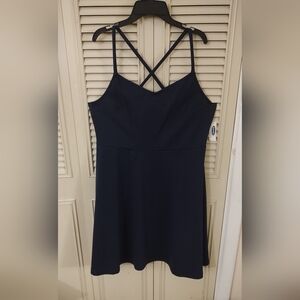 Old Navy Blue Spaghetti Strap Sundress Midi